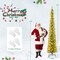 Pre-lit Pencil Artificial Christmas Tree with Warm White LED Lights